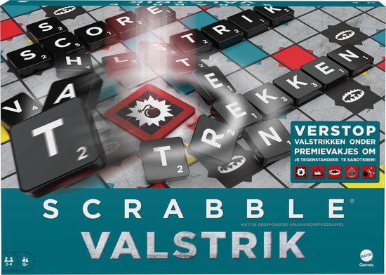Mattel Games Scrabble Valstrik - Familie bordspel - Belgische editie