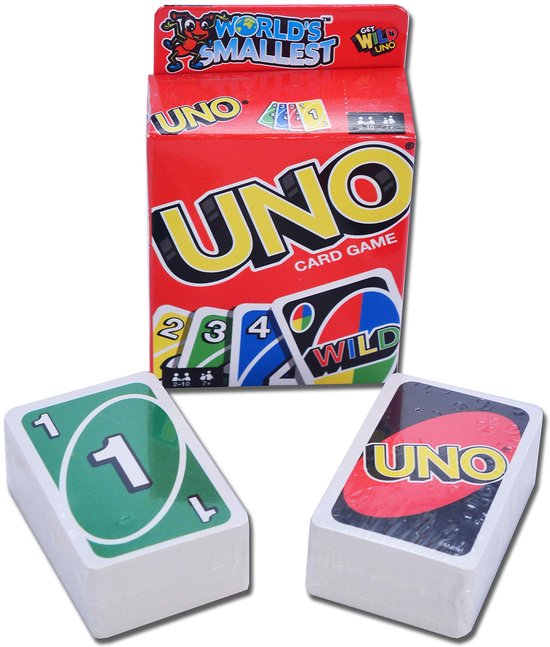 Jeu de cartes UNO - Le plus petit au monde - Format compact - Idéal en voyage - ShopVlot