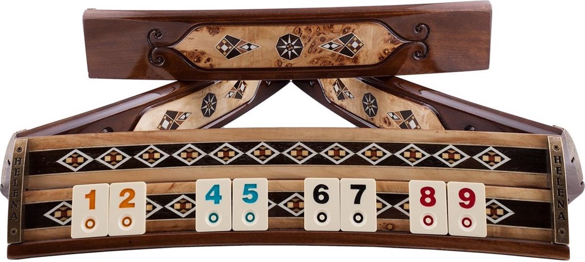 Jeu Rummy Ovale Fait Main Set de - Rummi - Jeu de Société - Okey Takimi - Okey - Édition Deluxe