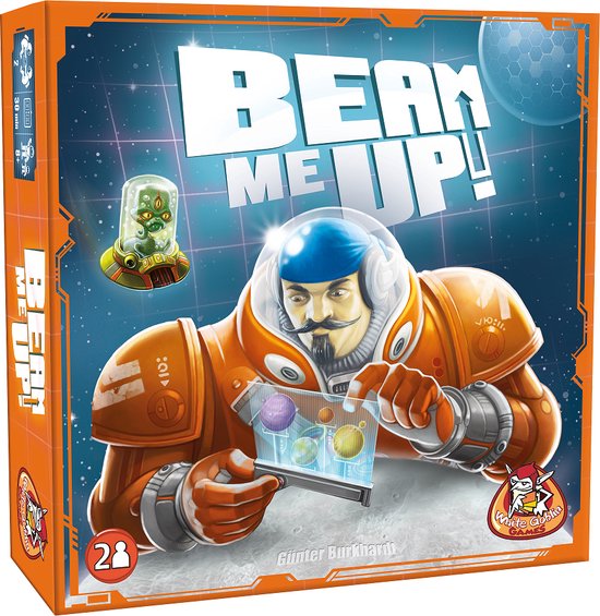 White Goblin Games - Beam me Up - 2 persoonsspel - 2 spelers - 30 minuten - jaar