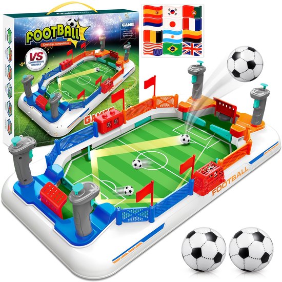 Dailygoods- Tafelvoetbaltafel - Speelgoed voor kinderen - Buitenspeelgoed - Bordspel voor kinderen - Geschikt -11 jaar - Voor volwassenen - Tafelvoetbal