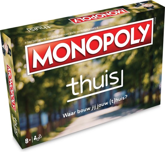 Monopoly Thuis - Familiespel - Bordspel - Min leeftijd 8 jaar