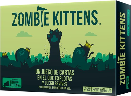 Asmodee Zombie Kittens, Bordspel, Strategie, 7 jaar, 15 min, Familiespel