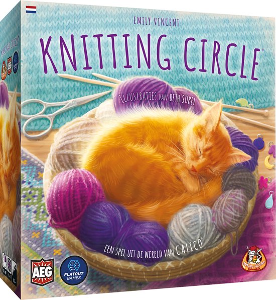 White Goblin Games - Knitting Circle - familiespel - 1 tot 4 spelers - 30 minuten - jaar