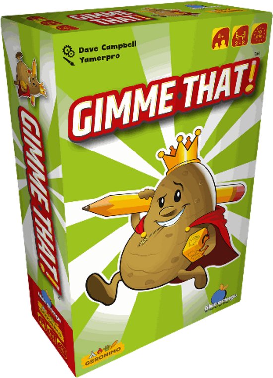 Gimme That - GERONIMO GAMES - PARTY SPEL - JAAR OUD - VAN 3 TOT 8 SPELERS
