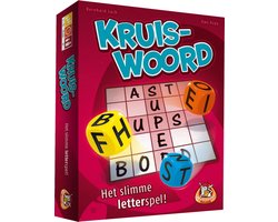 White Goblin Games - Kruiswoord - Dobbelspel - 1 tot 15 spelers - met letters & scoreblok - Voor liefhebbers van woordpuzzels - Solo of met een grote groep