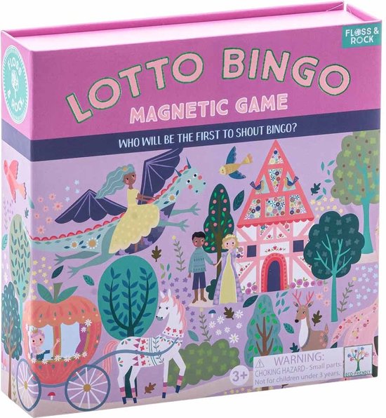 Floss & Rock Jeu de loto / bingo, Contes de fées - 17 x 17 x 4 cm - Multicolore