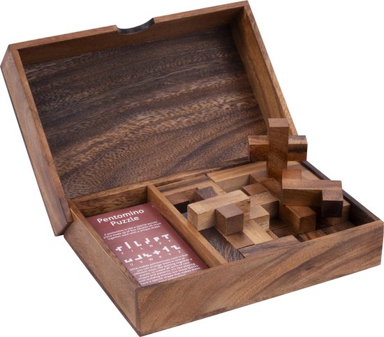Double Pentamino – Houten Denkspel – Logisch Puzzelspel – Educatief Strategiespel – 2 Spelers – Engelhart