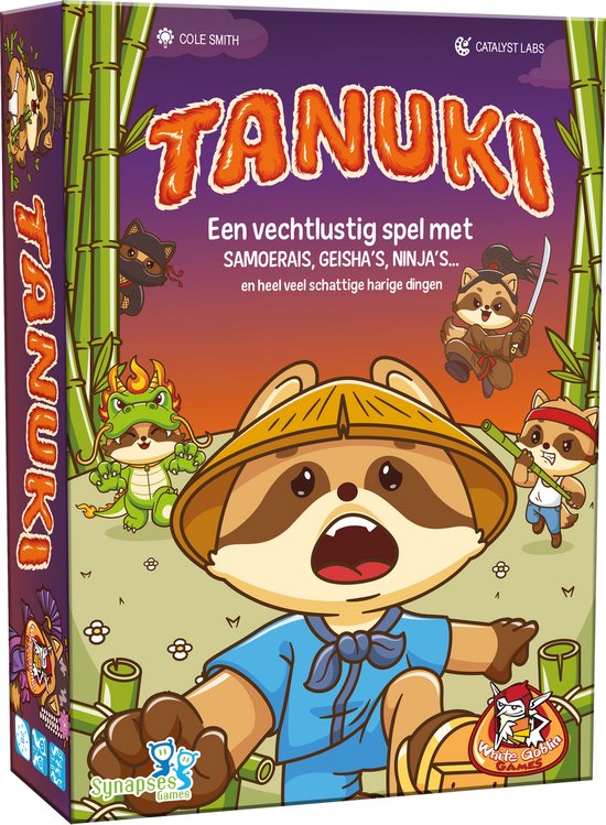 White Goblin Games - Tanuki - Kaartspel - 3 tot 6 spelers - Kaarspel voor Kinderen en Volwassenen - jaar - Compact reisspel