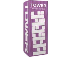 Tactic Wiebeltoren – Bordspel – Classic Games – Houten Stapelspel – 48 Blokken – Vanaf 7 jaar