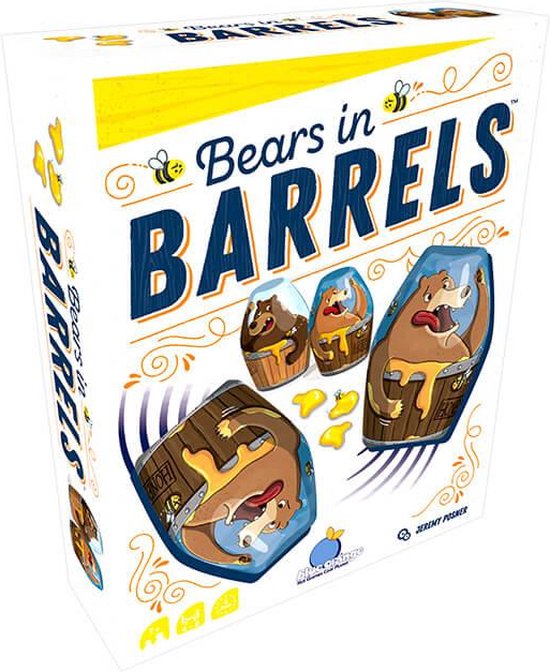 Blue Orange Games - Bears in Barrels - Familiespel - 3-6 Spelers - Geschikt Jaar
