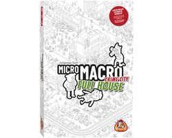 White Goblin Games - MicroMacro: Crime City – Full House - Coöperatiefspel - 1 tot 4 spelers - Samenwerken - los nu 16 misdaden op - Vanaf 10 jaar