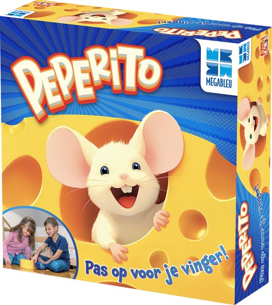 Megableu Peperito - Grappig & Spannend Kinderspel - Bordspel voor Kinderen - Vanaf 3 Jaar - 2-4 Spelers - Perfect als Verjaardagscadeau