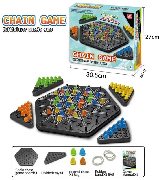Jeux de société - Jeux de plateau - Échiquier triangulaire - Jeu d'action et de mouvement - Jouet pour enfants - Cadeau enfant - Grand format