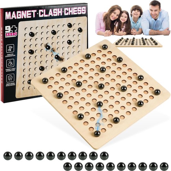 Solacis Magnetisch schaakspel - Magnetisch schaakbord - Reis schaakspel - Schaken - Schaakspel - Must have!
