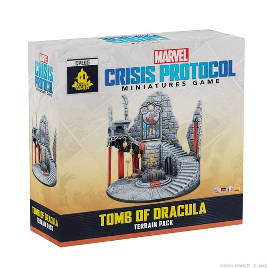 Atomic Mass Games Marvel speelset Tomb of Dracula terrein miniatuur.