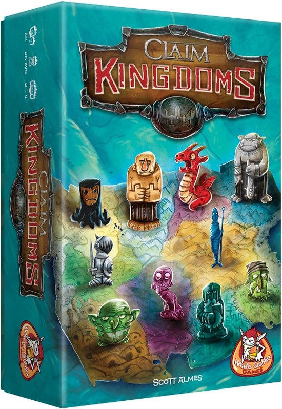White Goblin Games - Claim Kingdoms - familiespel - 2 tot 4 spelers - 30 minuten - jaar