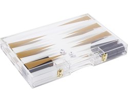 Sunnylife - Games Lucite Backgammon - Acrylaat Kunststof - Goud