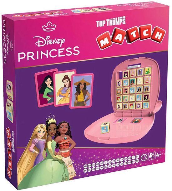 Winning Moves Top Trumps Match - Jeu de société - Disney Princess Multilingue