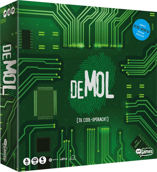 Just Games Wie is de Mol? - De Code opdracht bordspel