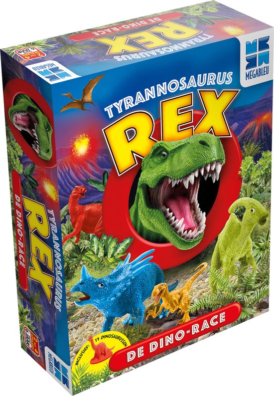 Megableu Tyrannosaurus Rex - Jeu de société captivant pour enfants - La course aventure des dinosaures - Dès 6 ans - Jeu avec des dinosaures