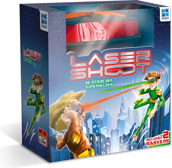 Megableu Laser Shoot - Spannend Actiespel voor Kinderen - Lasergame met Elektronische Bril - Jaar - Indoor & Outdoor