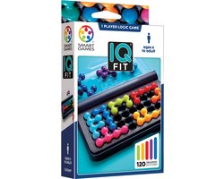 SmartGames IQ Fit - Logisch Denkspel & Reispuzzel - 120 Opdrachten met 3D Puzzelstukken - Educatief Solospel voor Kinderen en Volwassenen - Vanaf 6 Jaar