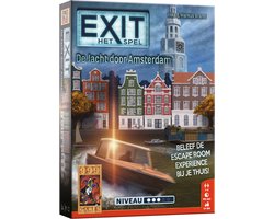 999 Games - EXIT - De Jacht door Amsterdam - Escape Room Spel - Met herkenbare locaties in Amsterdam - De escape room-ervaring in huis! - Gezelschapsspel - Breinbreker - Klein cadeautje