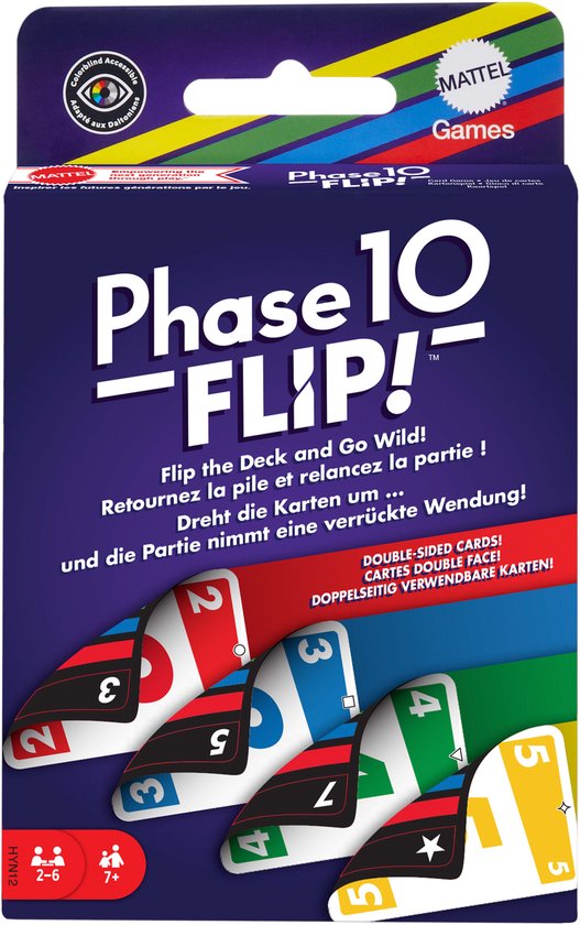 Mattel Games - Phase 10 Flip - Jeu de cartes