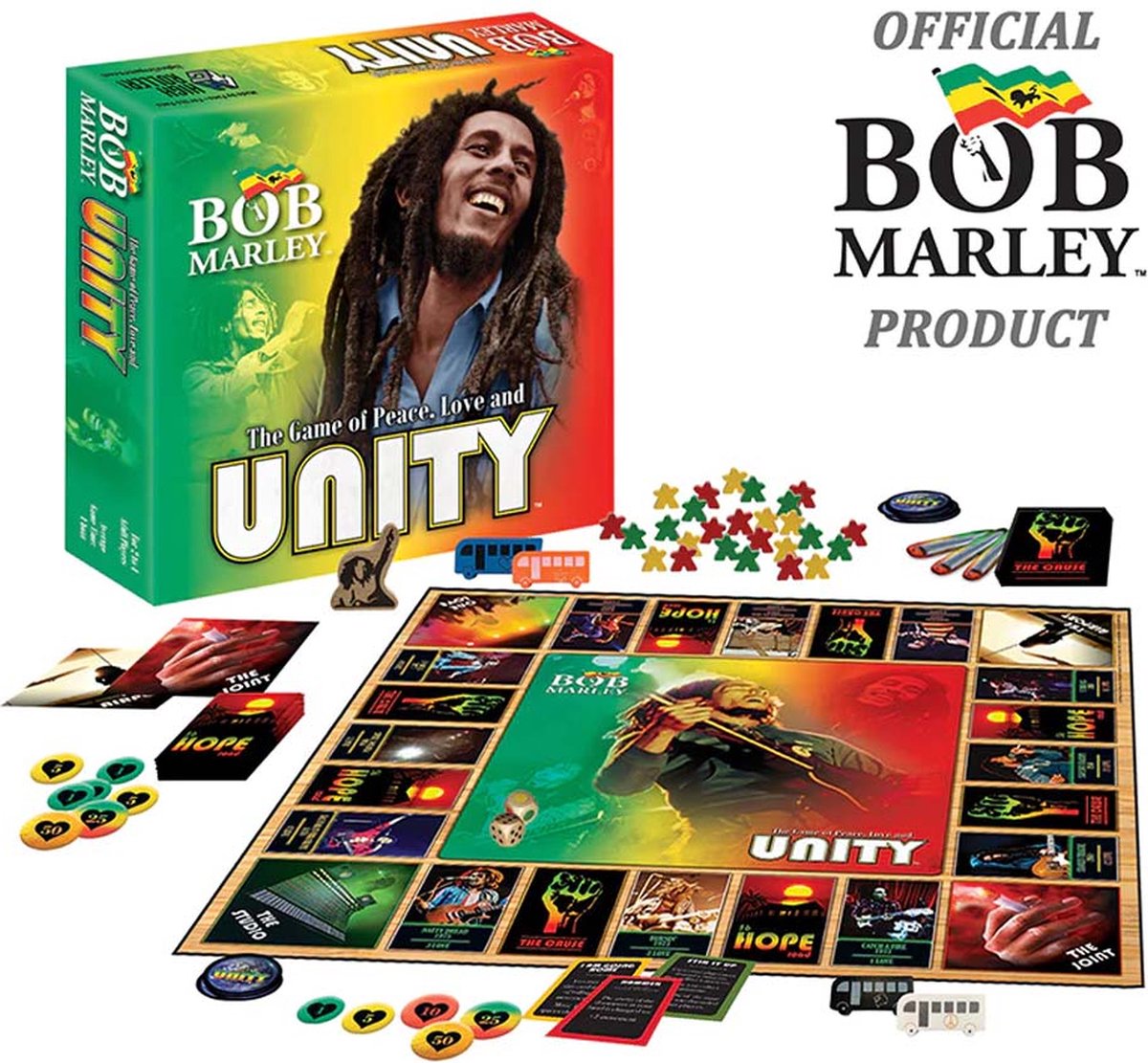 Bob Marley: The Game of Peace, Love and Unity - Bordspel - High Roller Games