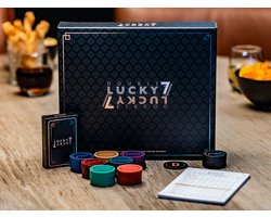 Double Lucky 7 - Kaartspel voor volwassenen en families - 2024 Editie - Verrassend snel gezelschapsspel in luxe casino stijl - Familiespel voor 2 tot 7 spelers – Vanaf 14 jaar - 40 min