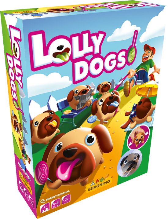 Lolly Dog - Geronimo Games - Blue Orange - jeu pour enfants - mémoire - dès 4 ans - de 2 à 4 joueurs