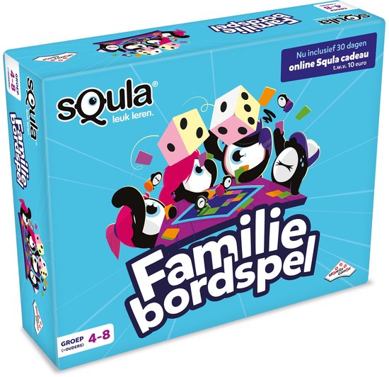 sQula Familiebordspel - Speel en leer met het hele gezin - tot 4 spelers jaar