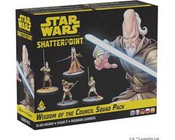Star Wars Shatterpoint Wisdom of The Council Squad Pack - Tabletop Miniatures Game - Atomic Mass - Miniatures are supplied unassembled and unpainted!