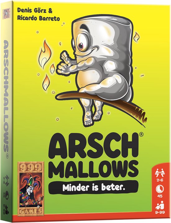 999 Games - Arschmallows - Jeu de cartes humoristique & rapide - Un jeu délirant - Le jeu d'ambiance idéal pour vos soirées jeux