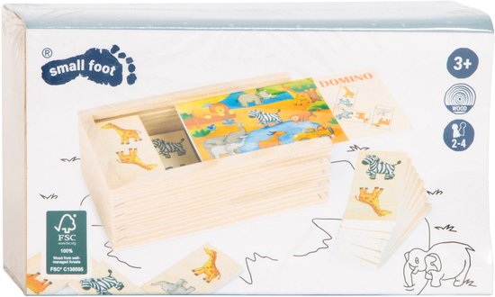 Small Foot - Jeu de dominos en bois Safari