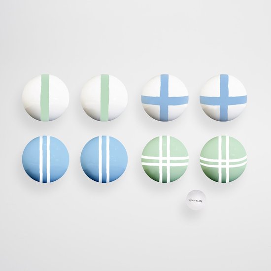 Sunnylife - Outdoor Games Jeu de Boules Set Sorbet - Hout - Multicolor