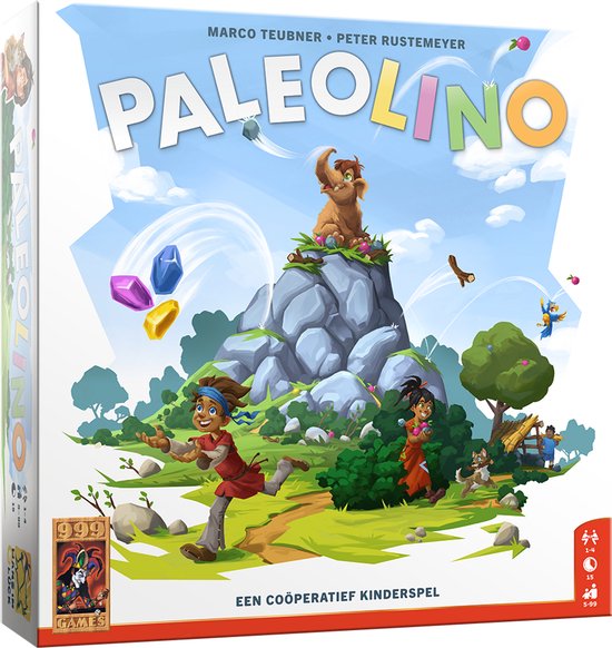 999 Games - Paleolino - Jeu de société - Jeu de mémoire coopératif pour enfants