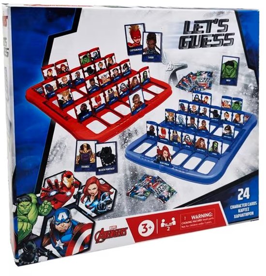 Marvel Avengers Wie is het Kinderspel - Wie is het spel - Guess who - Wie is het gezelschapsspel