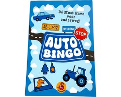 Flamingles Auto Bingo – Reisspel voor Onderweg – Spelletje voor in de Auto – Bingo voor Kinderen & Volwassenen – Vakantie Must-Have – Autospel Cadeau