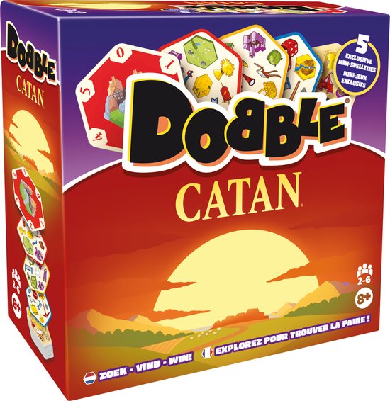 Règles du jeu Dobble Catan Asmodee : repérez les symboles