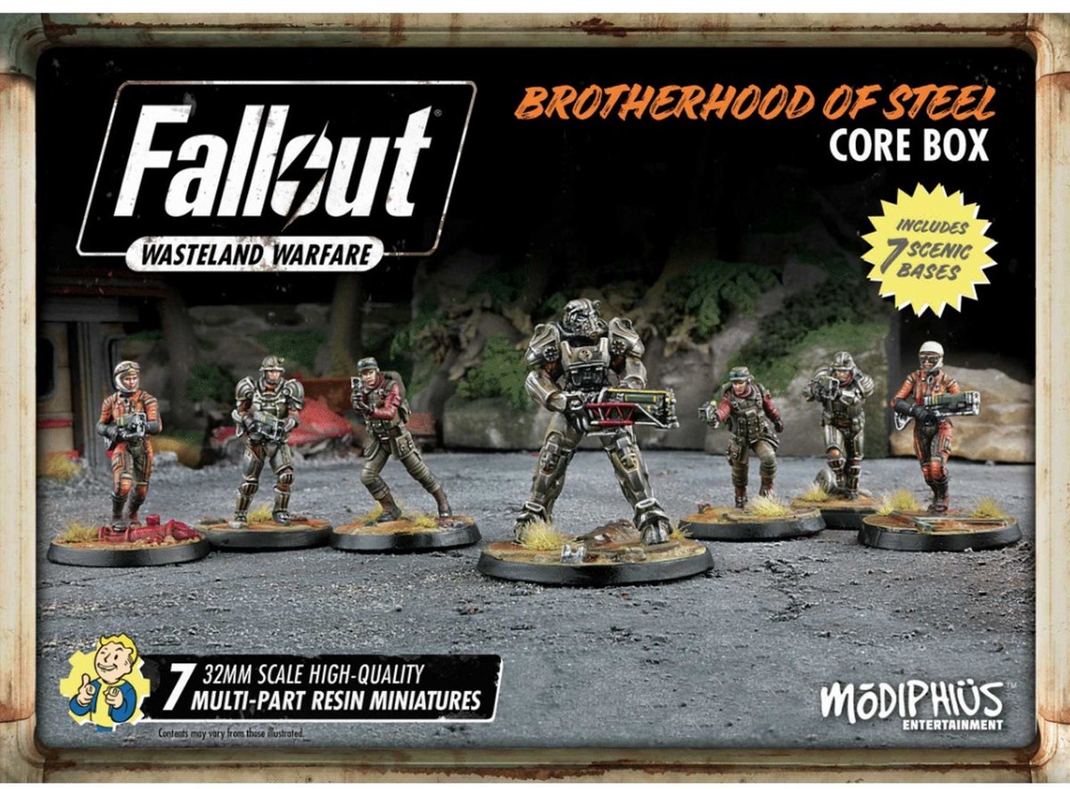 Brotherhood of Steel Core Box — Fallout: Wasteland Warfare - Modiphius Entertainment - Non peint - Extension