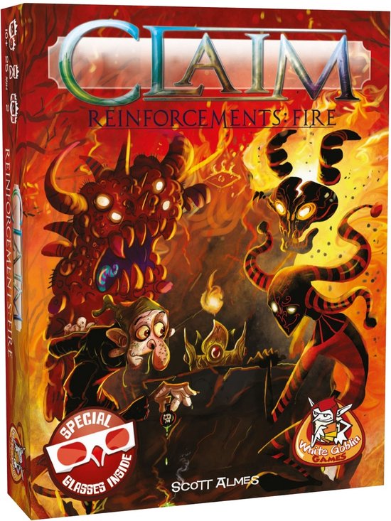 White Goblin Games - Claim Reinforcements: Fire - Kaartspel - 2 spelers - Tactisch kaartspel - jaar - Kaartspel met unieke facties