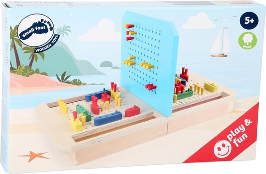 Small Foot - Jeu de réflexion en bois Bataille navale
