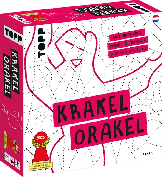 Asmodee gezelschapsspel Krakel Orakel strategisch familiespel.
