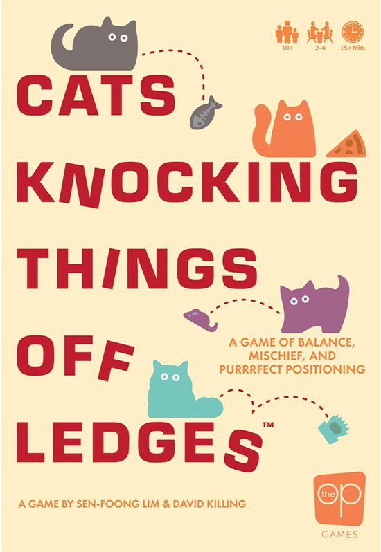 Cats Knocking Things Off Ledges - bordspel - Engels