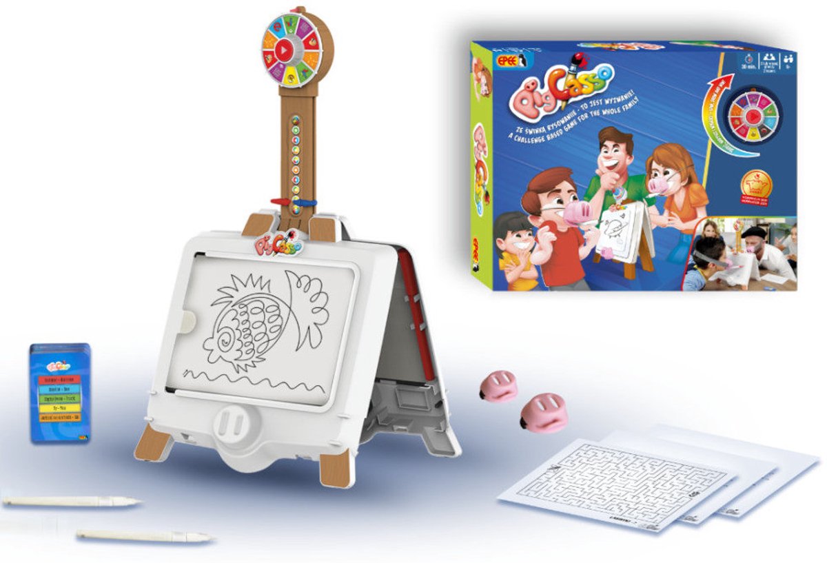 EPEE Pigcasso - Jeu de société - Jeu de dessin créatif - Jeu familial - Avec masques
