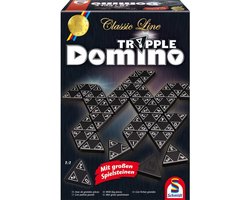 Schmidt® - Tripple Domino - Classic Line - Bordspel - Strategisch dominospel met driehoekige stenen - vanaf 6 jaar - 1-4 spelers