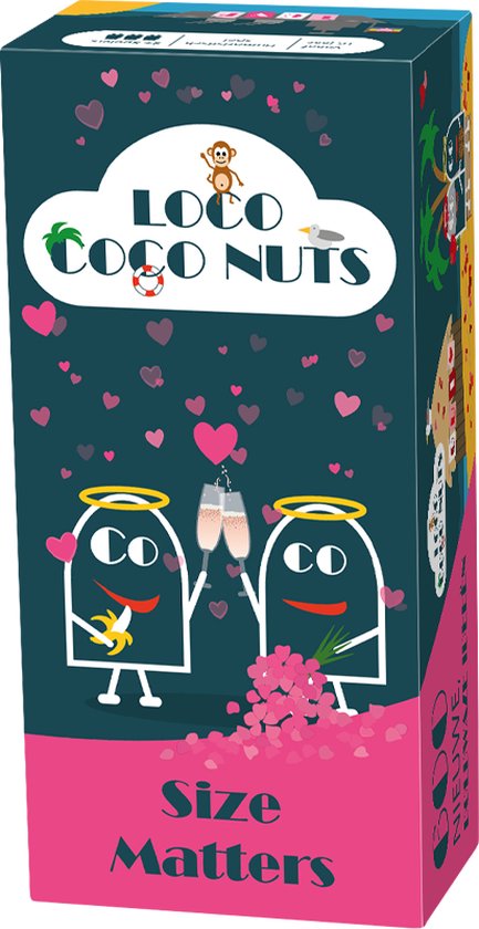 Geronimo Games - Loco Coco Nuts: Size Matters - Kaartspel - partyspel - 3+ spelers - jaar
