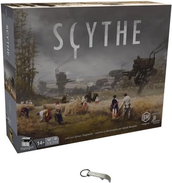 Scythe en français jeu de base + 1 plateau modulaire + 1 décapsuleur Flower (jeu de base + plateau) - ShopVlot